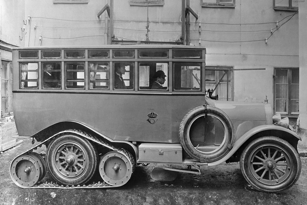 Почтовый автобус Scania-Vabis с гусеничным приводом, 1923