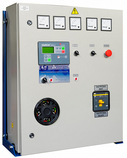 Цифровой пульт управления ДЭС С дублирующими аналоговыми приборами контроля параметров электростанции